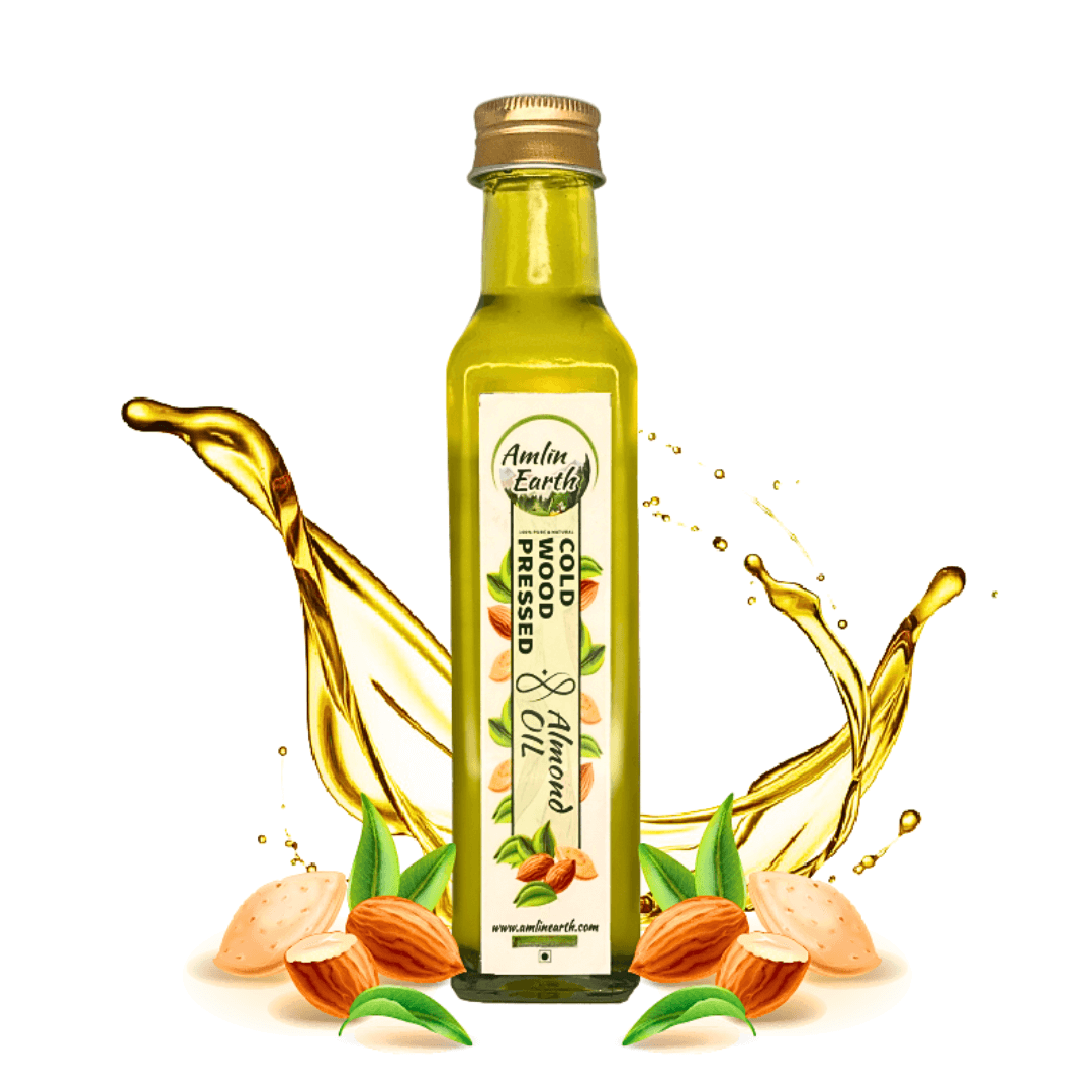 Premium Cold Wood Pressed Almond Oil | Amlin Earth